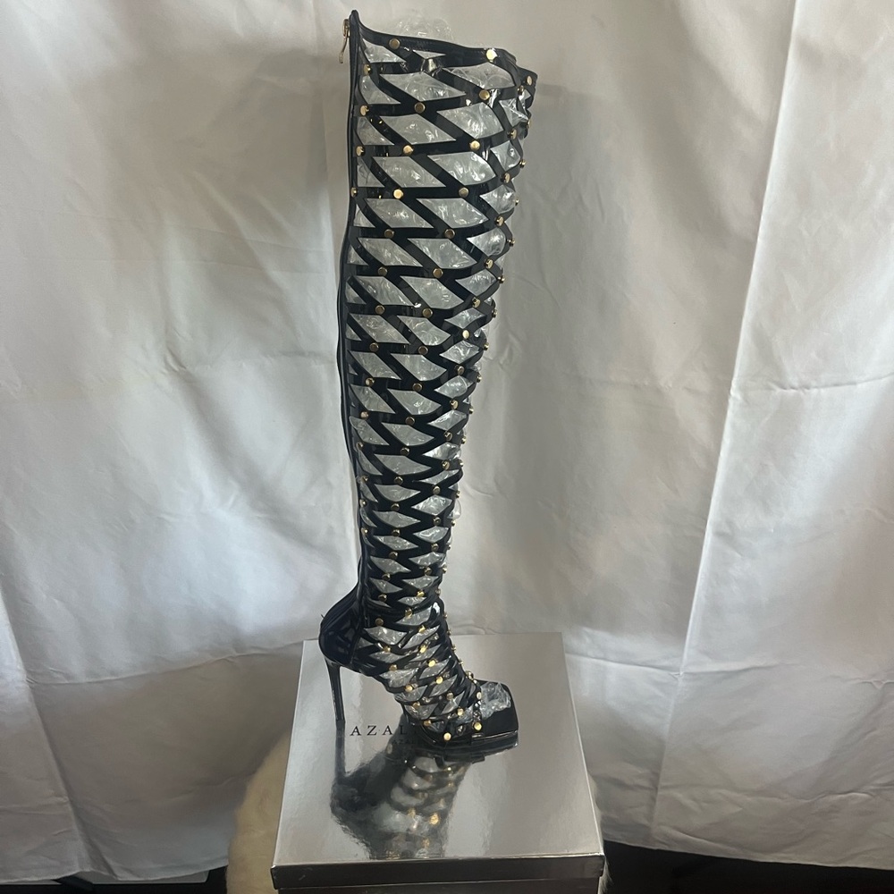 Azalea Wang Ravishing Caged Sandal - Picture 7 of 12